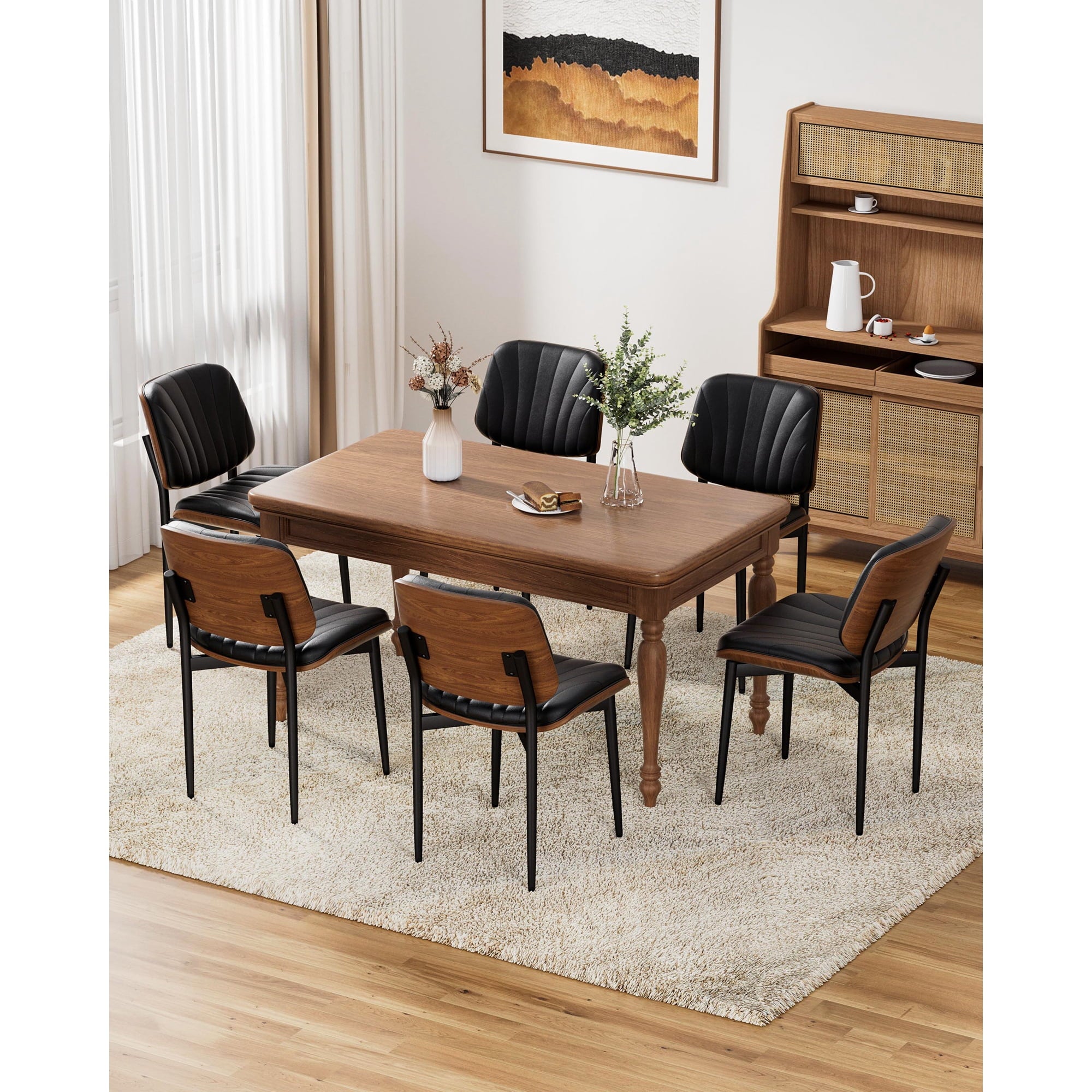 YaFiti Dining Chairs Set of Mid-Century Modern Kitchen Dining Room