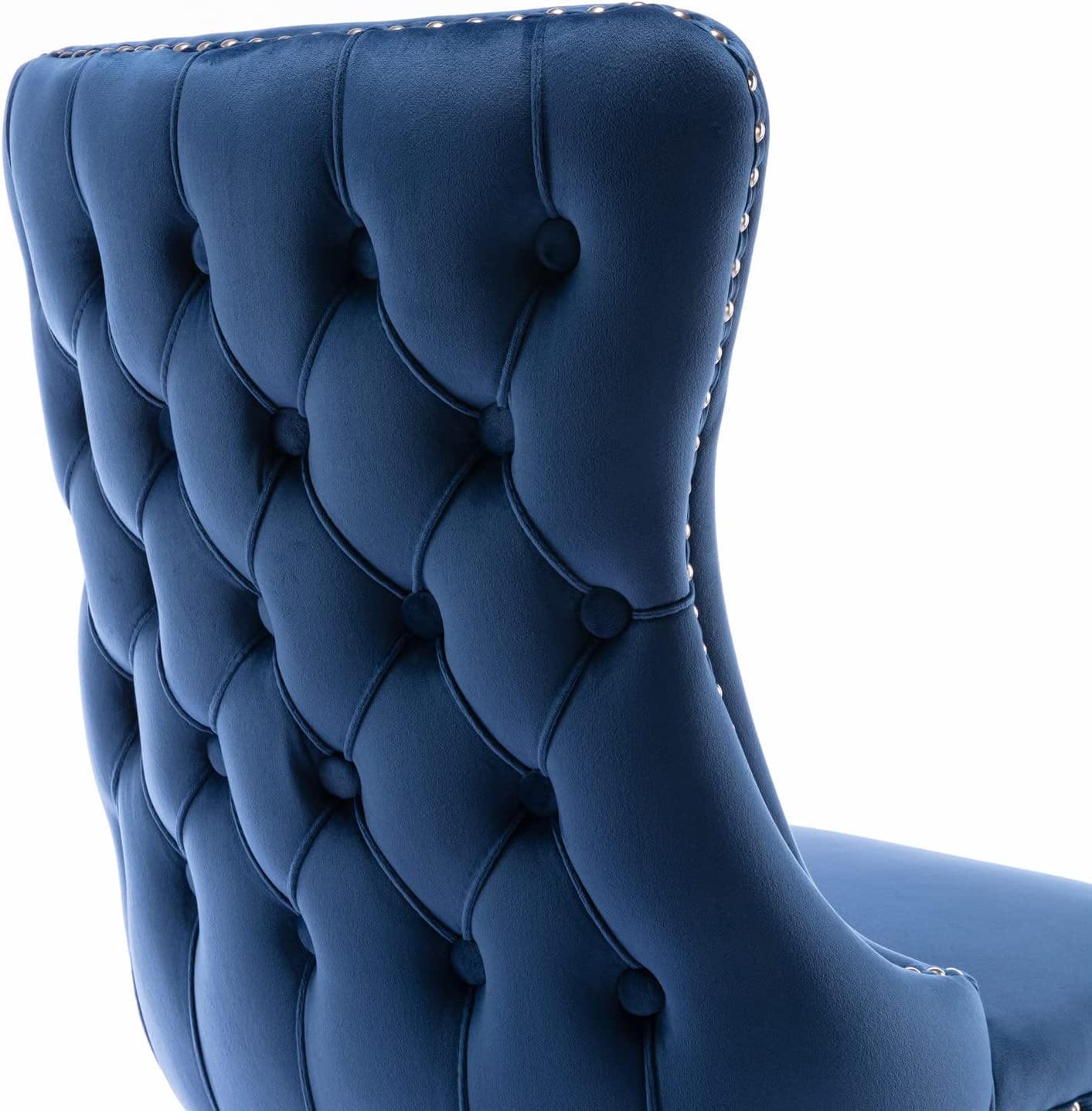 YaFiti Velvet Dining Chairs Set of 2 Upholstered High-end Tufted Dining Room Chair,Blue