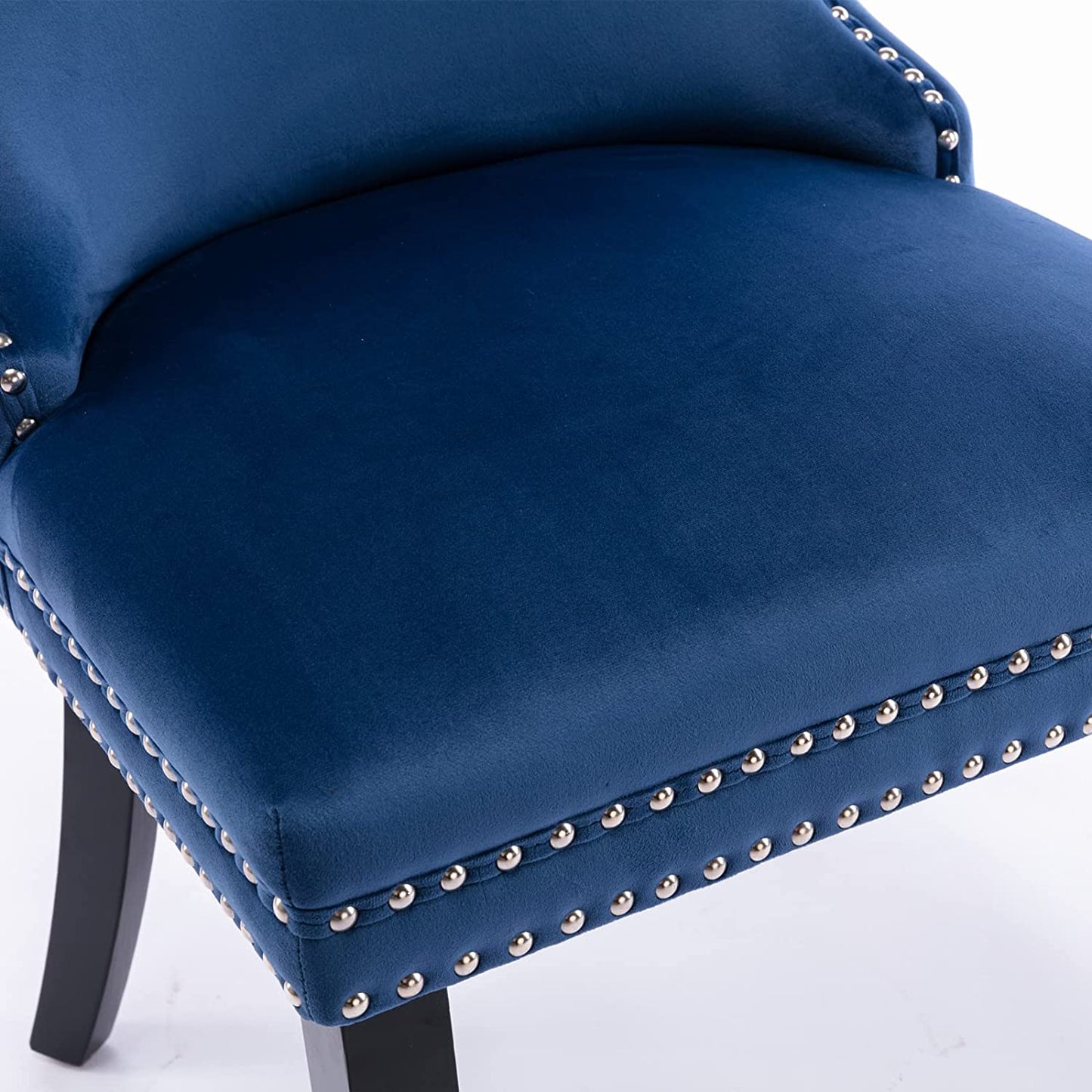 YaFiti Velvet Dining Chairs Set of 2 Upholstered High-end Tufted Dining Room Chair,Blue